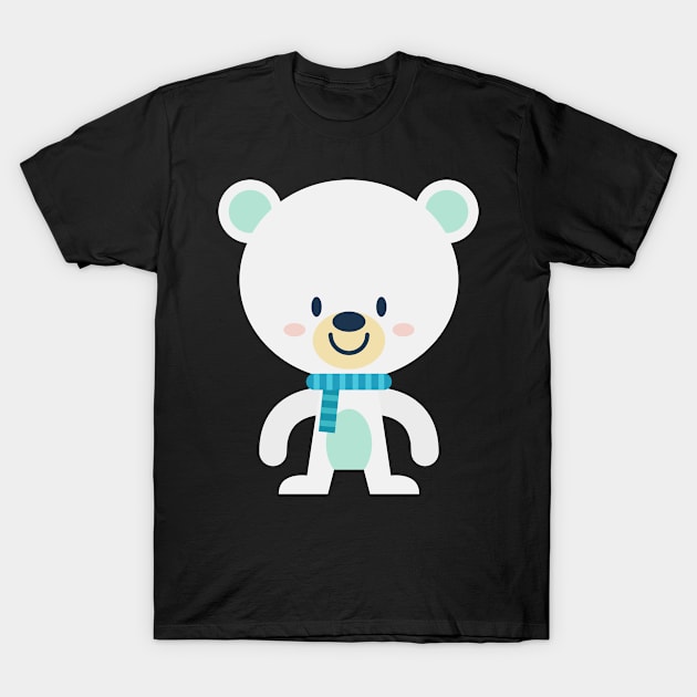 Christmas cute bear T-Shirt by andytruong